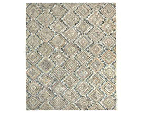 9x12 Zeigler Multicolor Afghan Hand Knotted Wool Area Rug